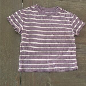 Cat & Jack Purple Striped Kids Tee